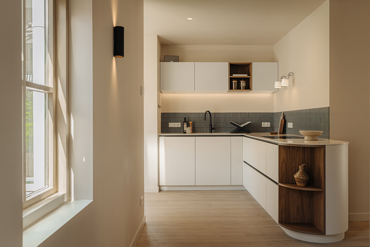 Mekida keuken met ronde vormen scandinavische stijl